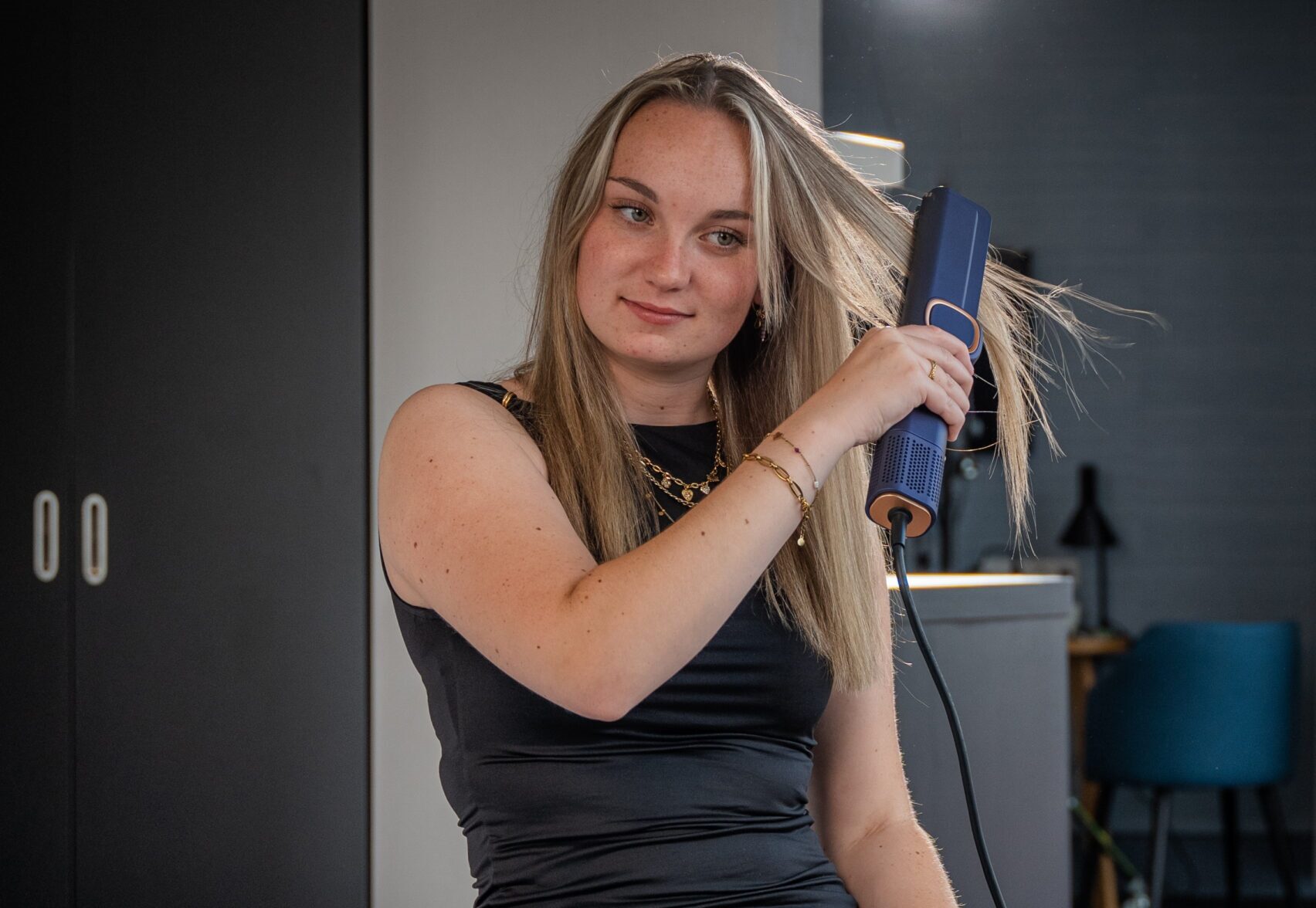 Haare glätten mit dem Qualista Strait Prestige